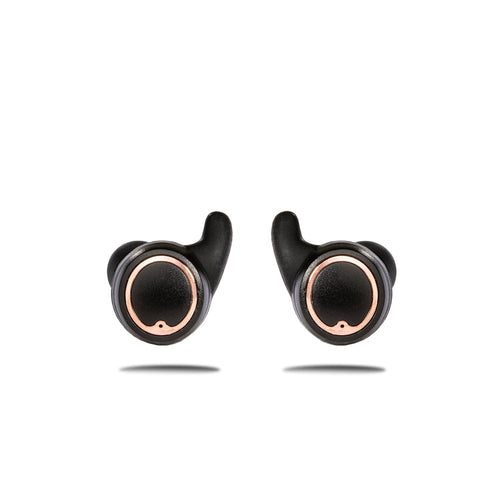 AIR Active 2.0 Matte Black Rose Gold Sport Earbuds (In Ear Wireless Headphones)